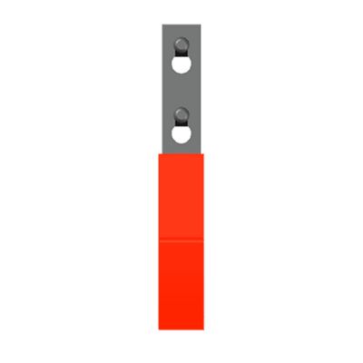71-610-0 MODULAR SOLUTIONS ORANGE VINYL COATED HOOK, HARDWARE NOT INCLUDED